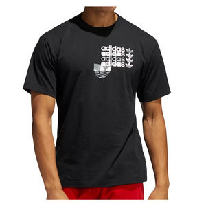 Adidas Forum Short Sleeve Tee Black Mens Small
